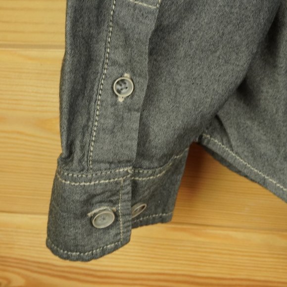Original Waterproof Vintage Gray Button Up Shirt Size Large - Picture 4 of 6